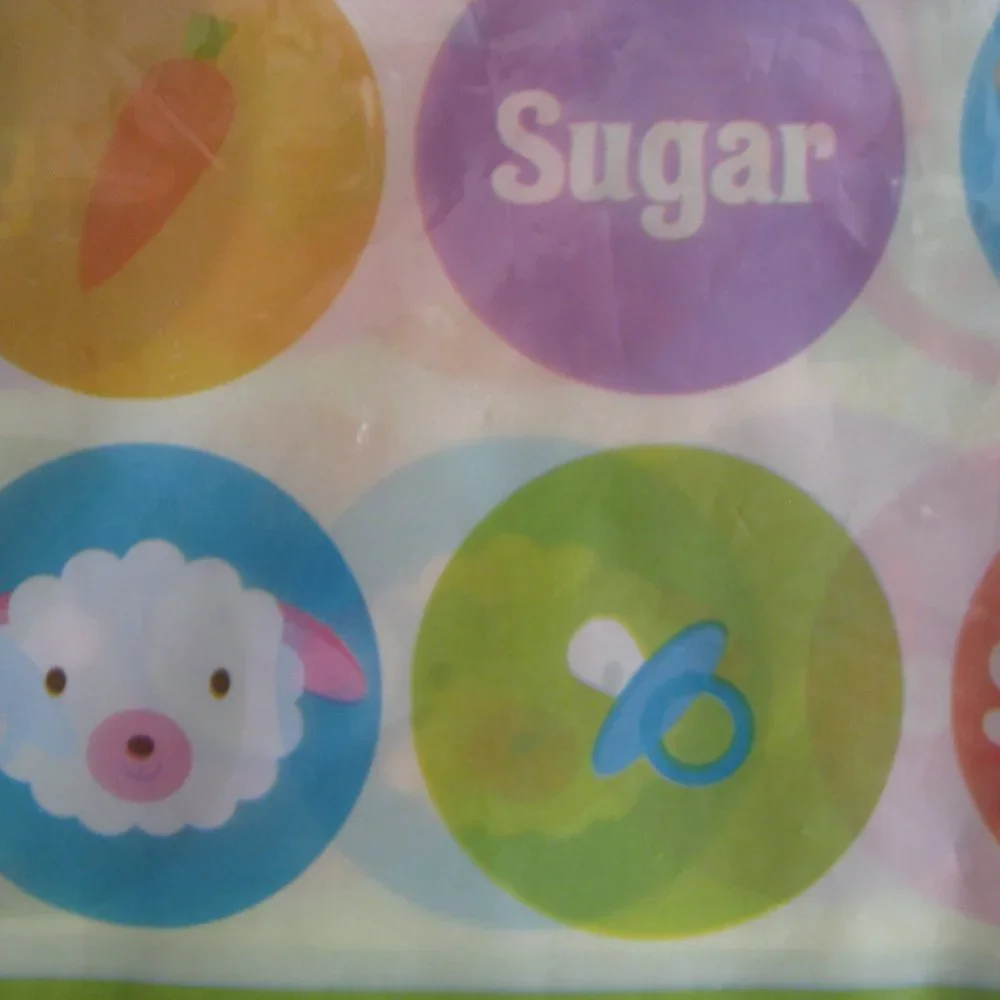 Hallmark Baby Animal Dots Polka Safari Farm Party Decoration Table Cover NWT